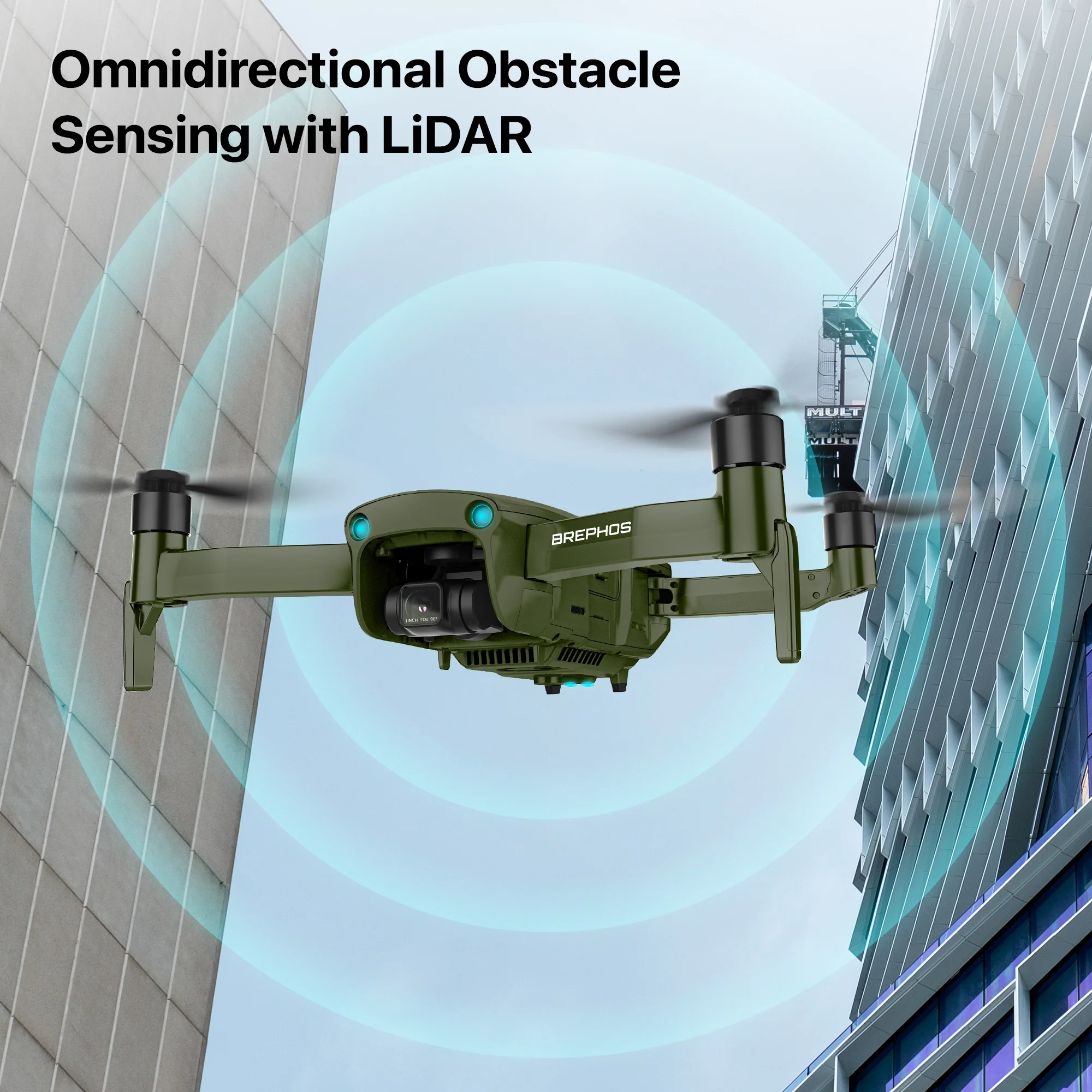 IZI Brephos Professional Drone with 4K60FPS, 1” CMOS 48MP Camera, 3-Axis Gimbal, Obstacle Avoidance, Lunavision, 24Km Range - Image 10