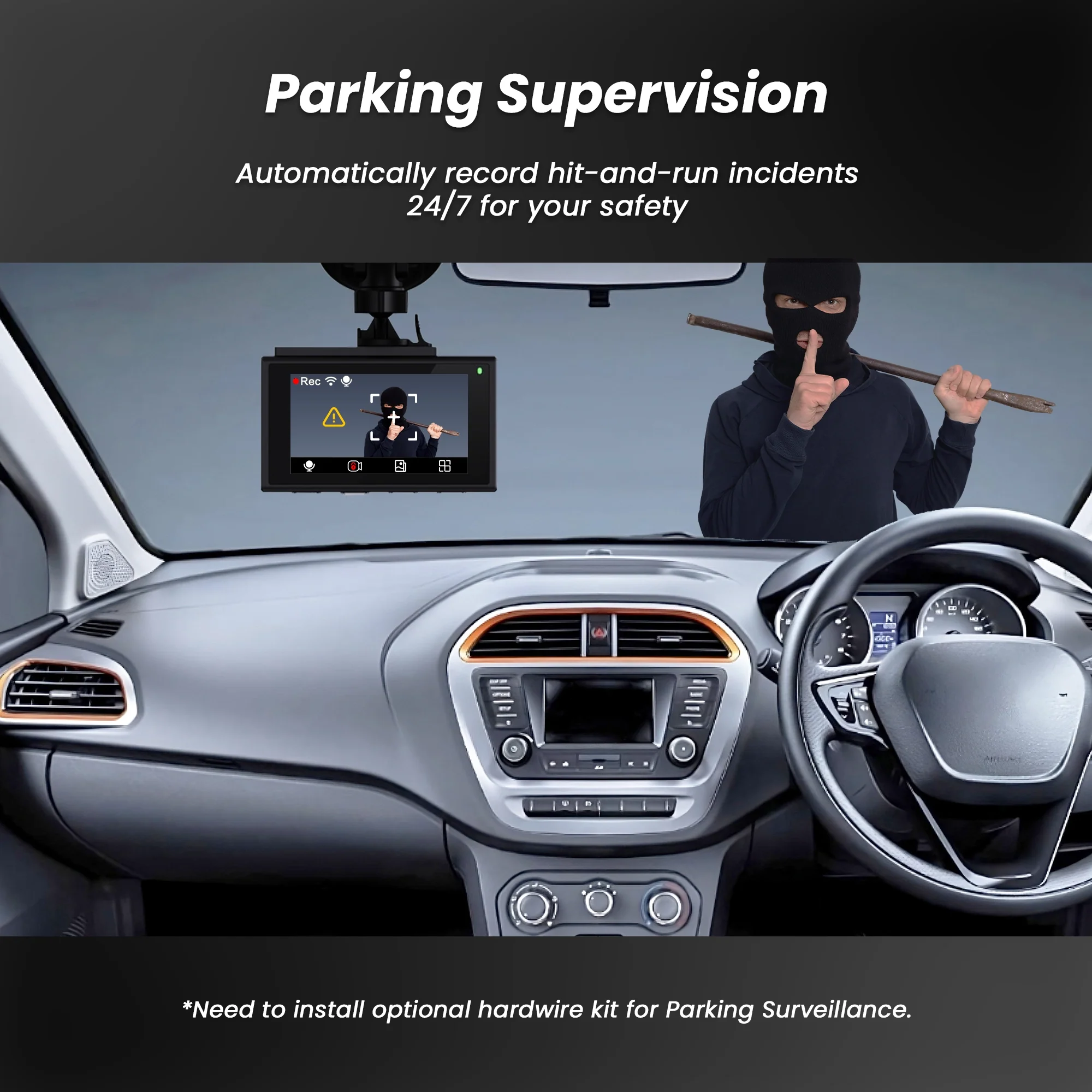 IZI DRIVE Plus 4K Dash Camera - Dual Channel, GPS, Night Vision - Image 11