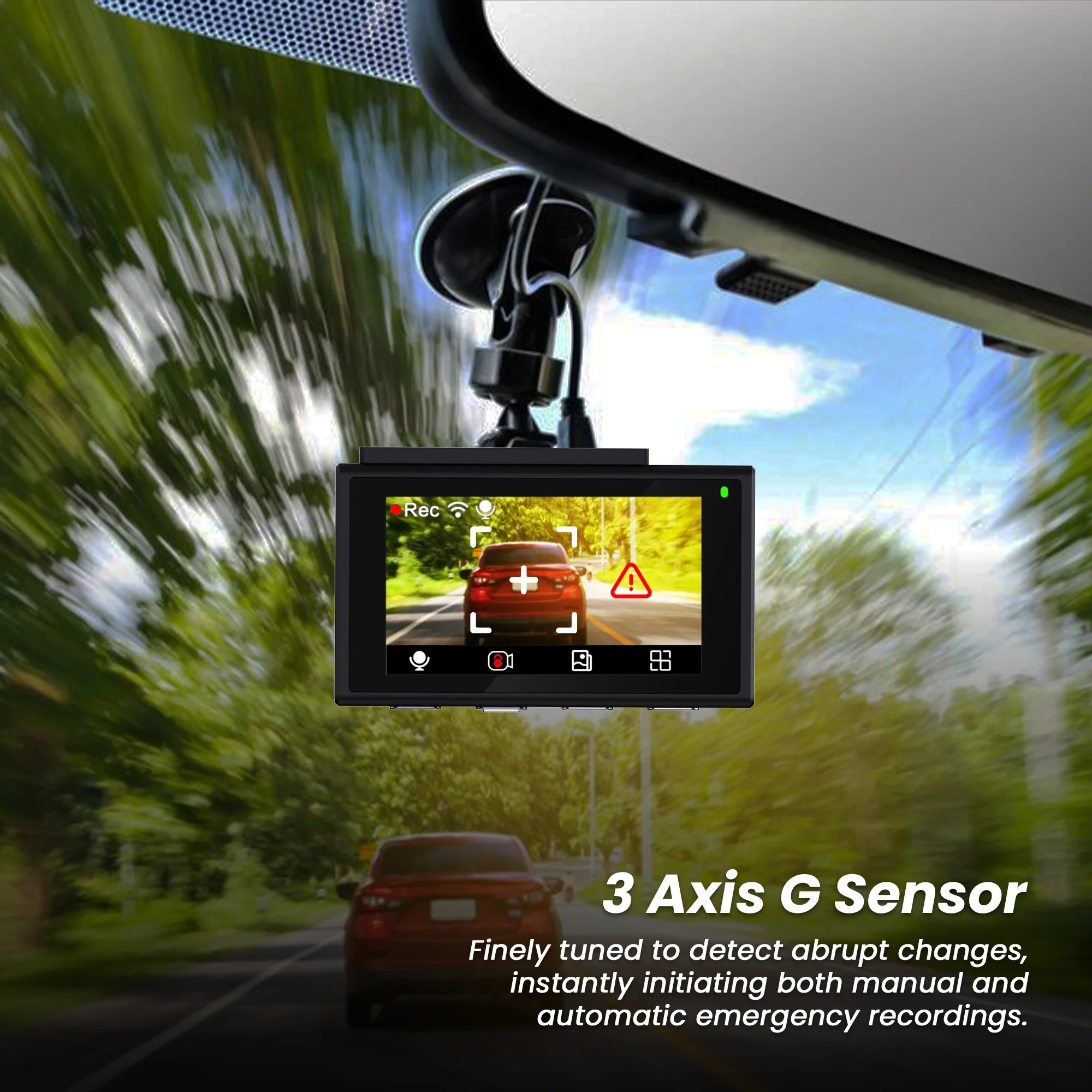 IZI DRIVE Plus 4K Dash Camera - Dual Channel, GPS, Night Vision - Image 12