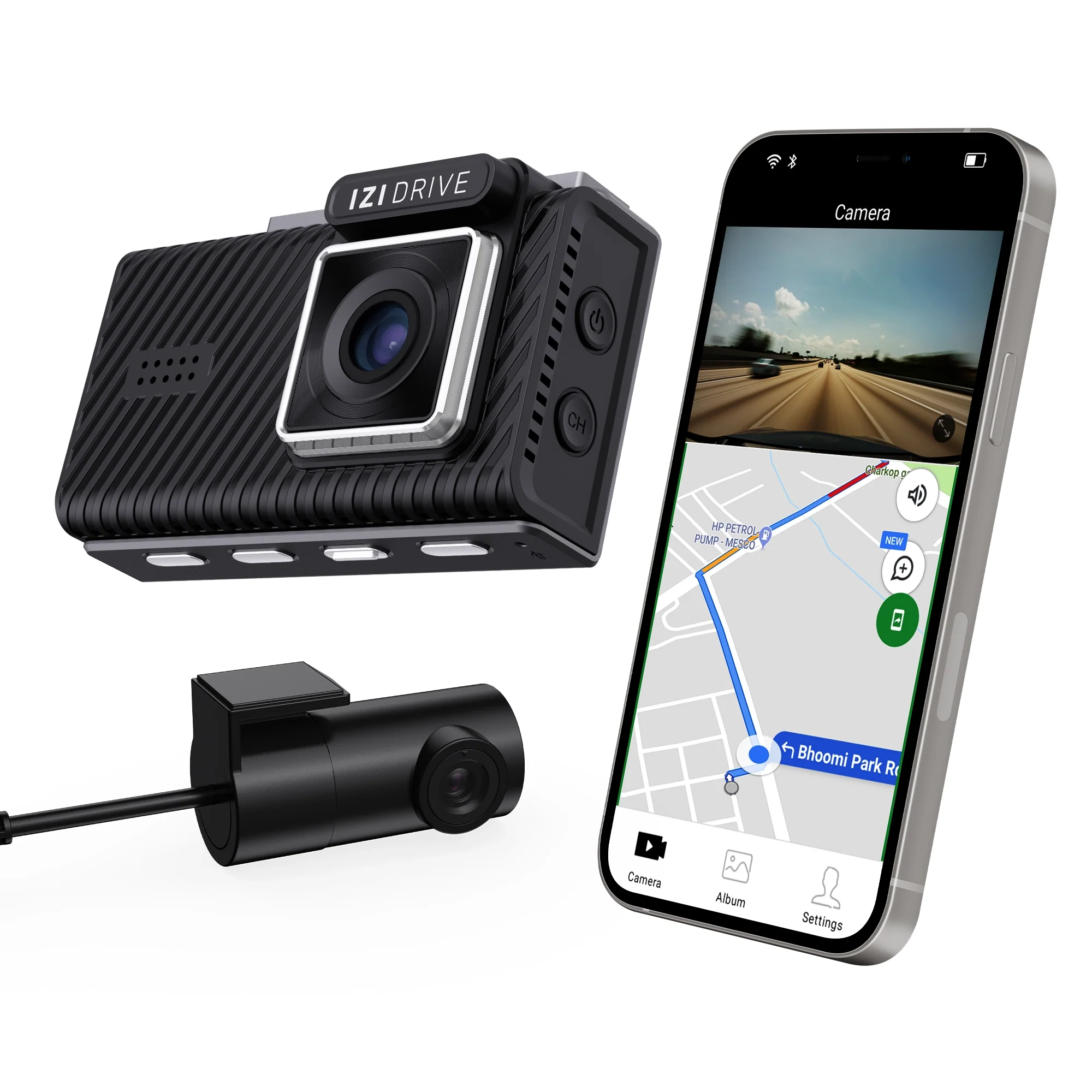 IZI DRIVE Plus 4K Dash Camera - Dual Channel, GPS, Night Vision - Image 3