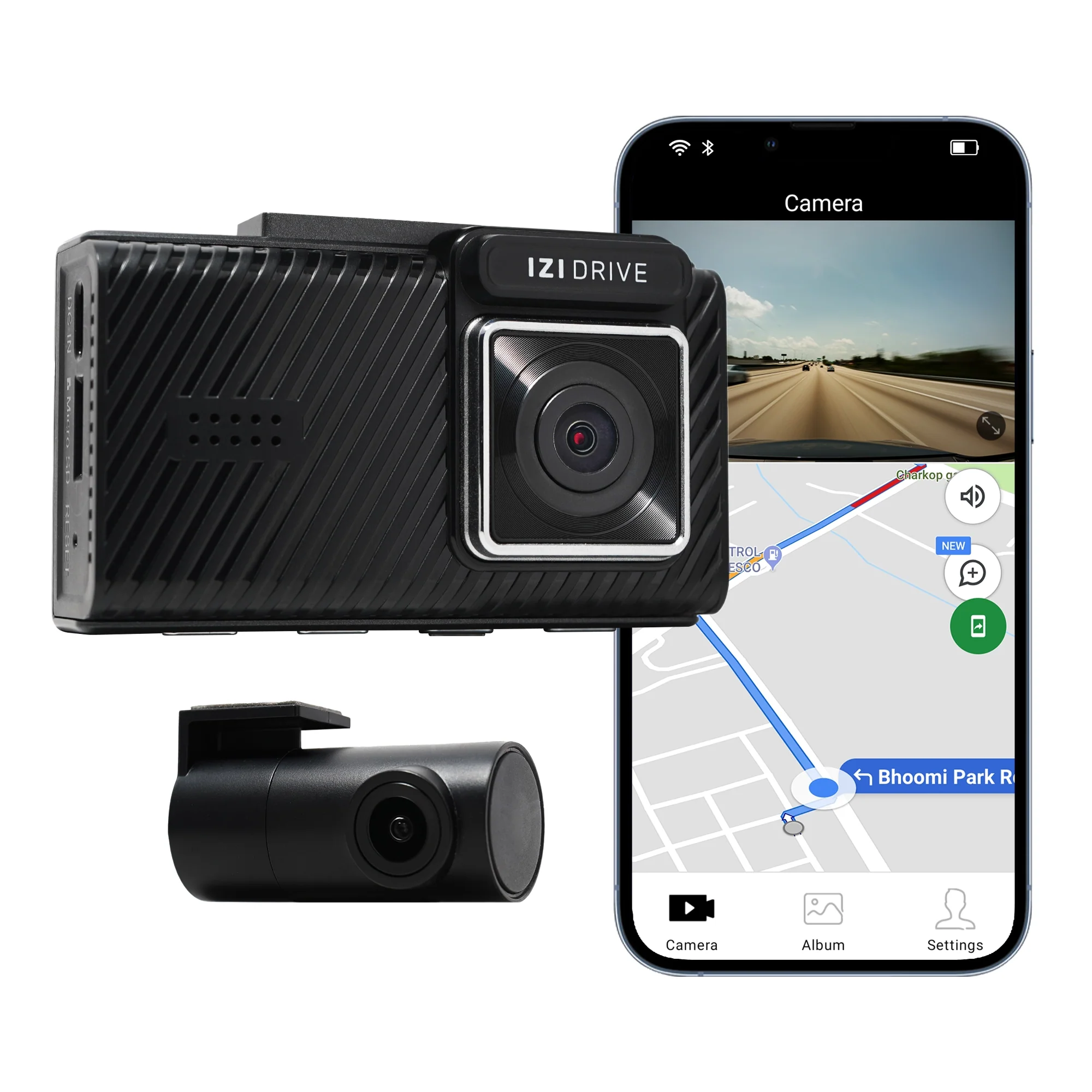 IZI DRIVE Plus 4K Dash Camera - Dual Channel, GPS, Night Vision - Image 4