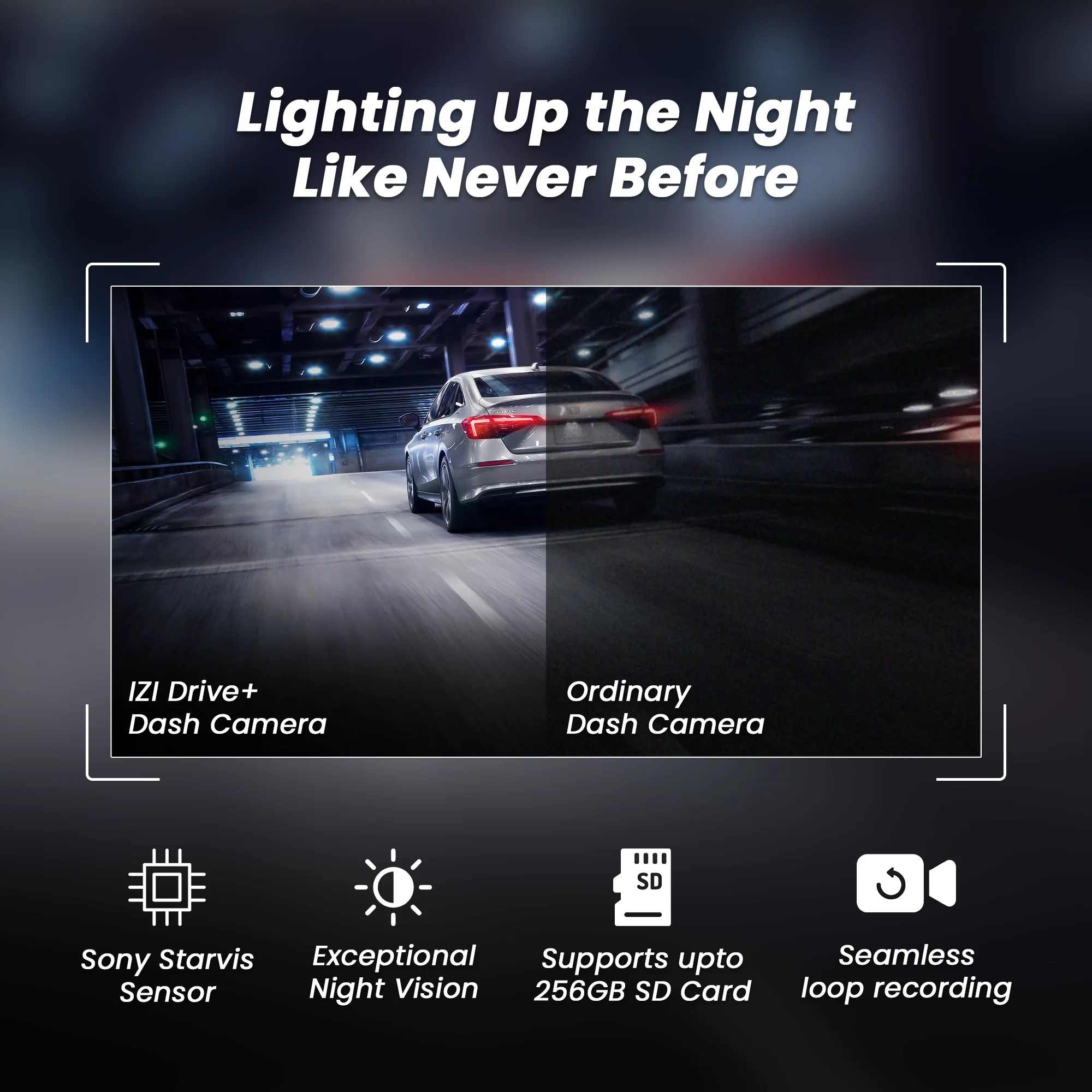 IZI DRIVE Plus 4K Dash Camera - Dual Channel, GPS, Night Vision - Image 9