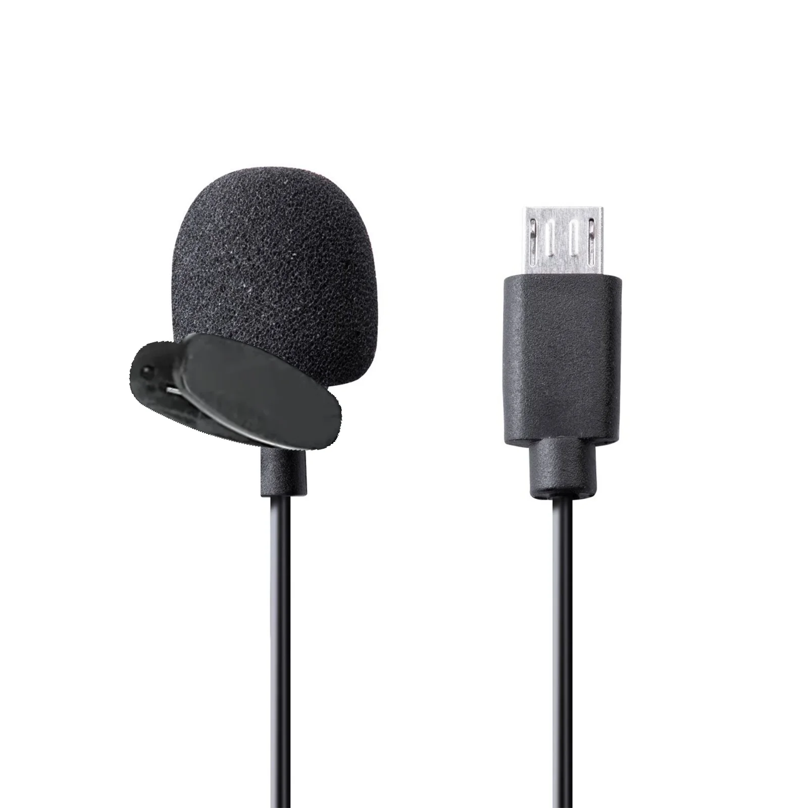 IZI Micro USB External Microphone HQ TrueAUDIO Exclusively – IZI ONE 5K Action Camera, Passive Noise Reduction, Convenient Clip, 1.5-Meter Cable - Image 4