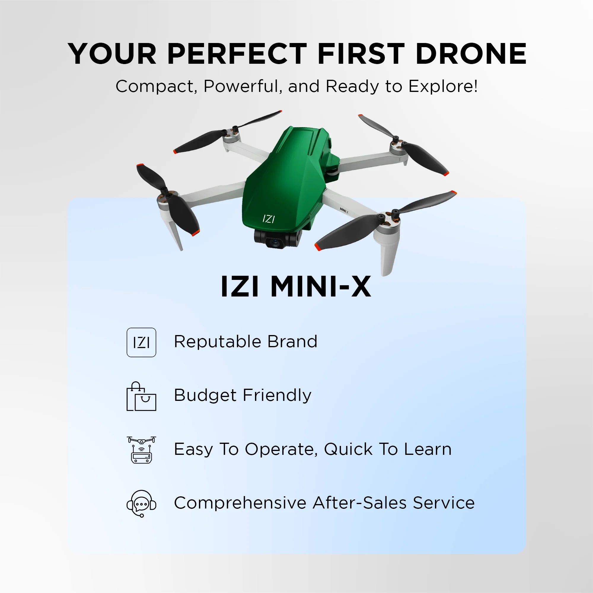 IZI Mini X Nano Fly More 4K Combo Drone - UHD 20MP, 93-min Flight, GPS - Image 9