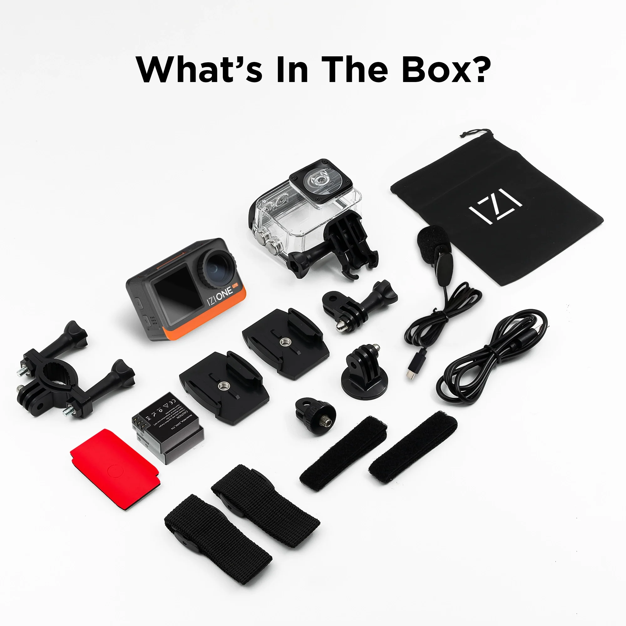 IZI One Lite 5K Action Camera - 4K 60FPS 50MP UHD Vlogging Cam, EIS Stabilization, 170° Wide Angle, 30M Waterproof - Image 10