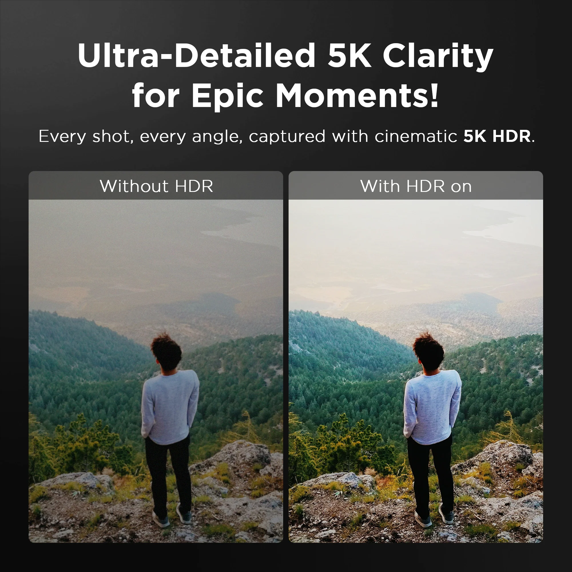 IZI One Lite 5K Action Camera - 4K 60FPS 50MP UHD Vlogging Cam, EIS Stabilization, 170° Wide Angle, 30M Waterproof - Image 5