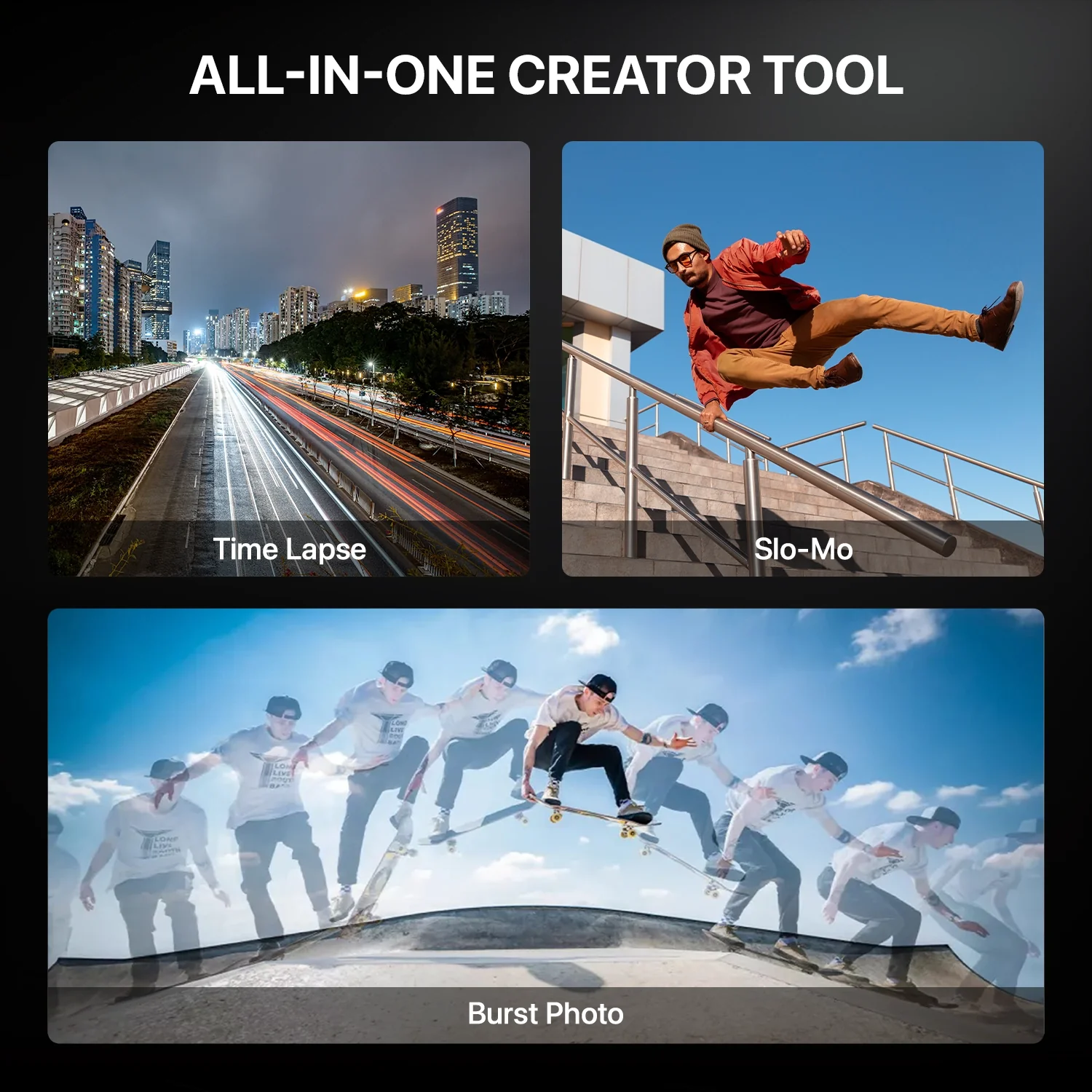 IZI ONE Plus 5K UHD Action Camera With Accesories Kit, 48 MP, 6-Axis Stabilization, 110ft Waterproof, 2x Batteries, Fast Charging - Image 9