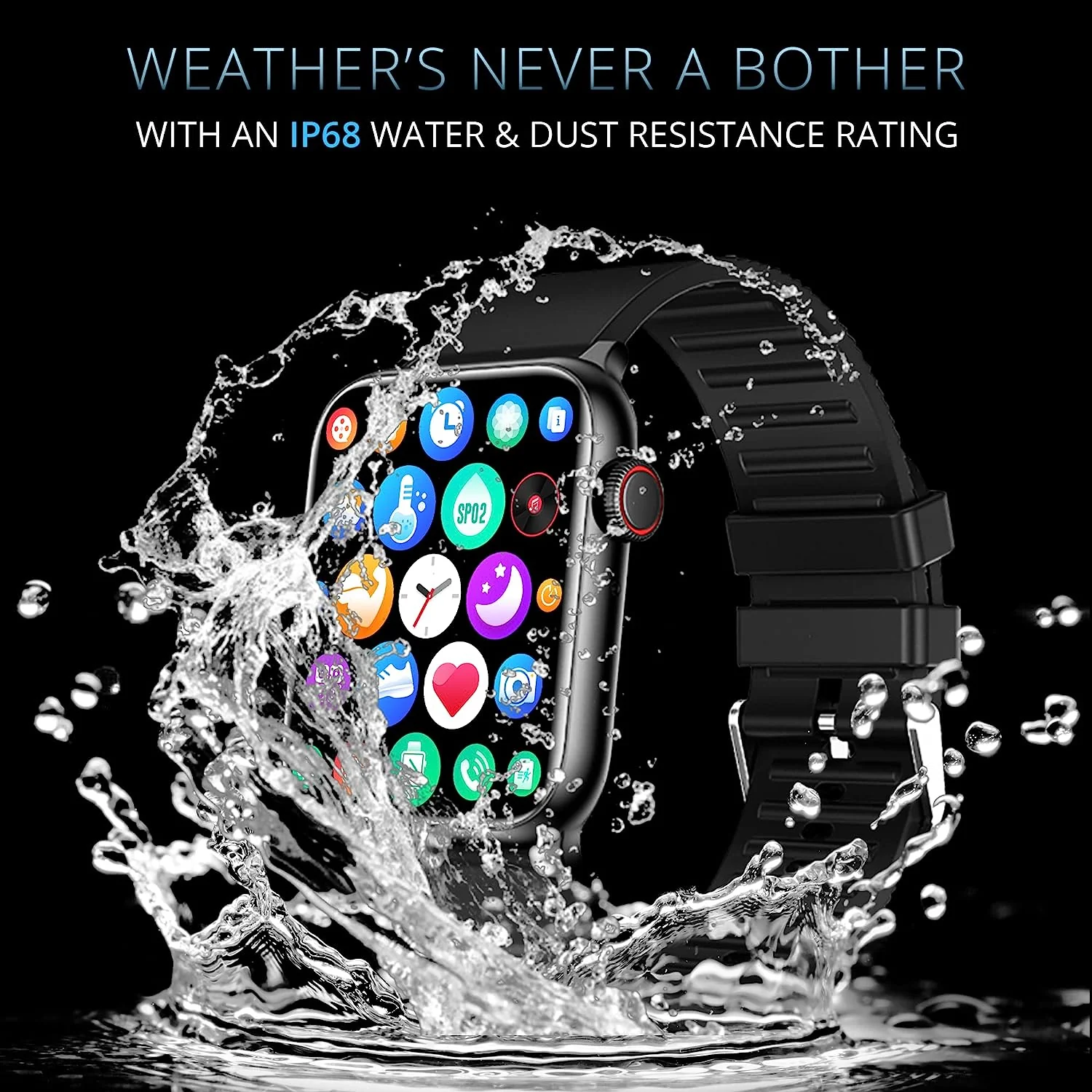 IZI Newly Launched Prime+ Smart Watch, 1.78" AMOLED Display, BT Calling, DIY Watch Face Studio, AI Voice Assistant, Inbuilt Games, Sports Mode, 60hz Refresh Rate, Rotating Crown, 7 Days Battery - Image 3