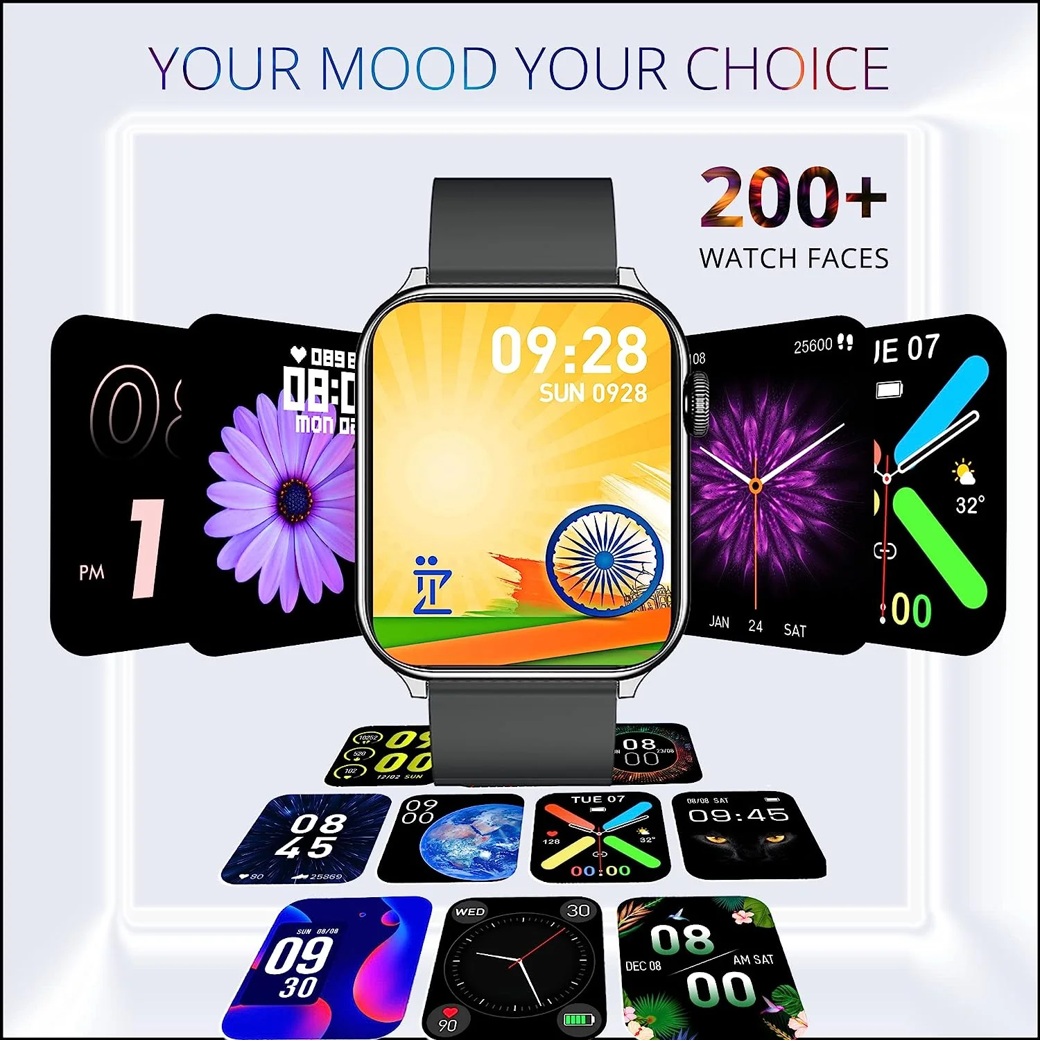 IZI Newly Launched Prime+ Smart Watch, 1.78" AMOLED Display, BT Calling, DIY Watch Face Studio, AI Voice Assistant, Inbuilt Games, Sports Mode, 60hz Refresh Rate, Rotating Crown, 7 Days Battery - Image 6