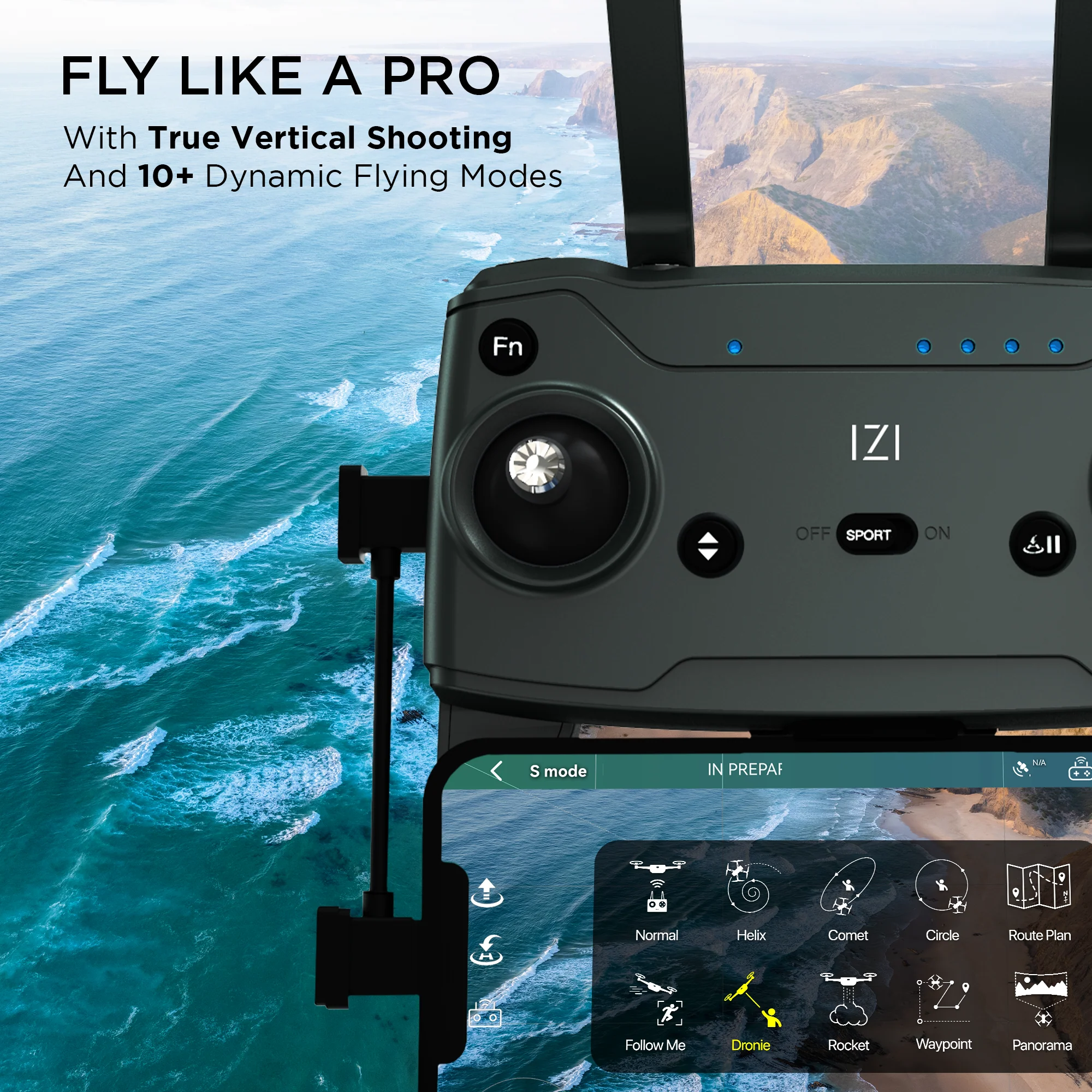 IZI Sky Pro 4K Camera Drone - UHD 20MP, 5KM Live, 32 Min Flight - Image 8