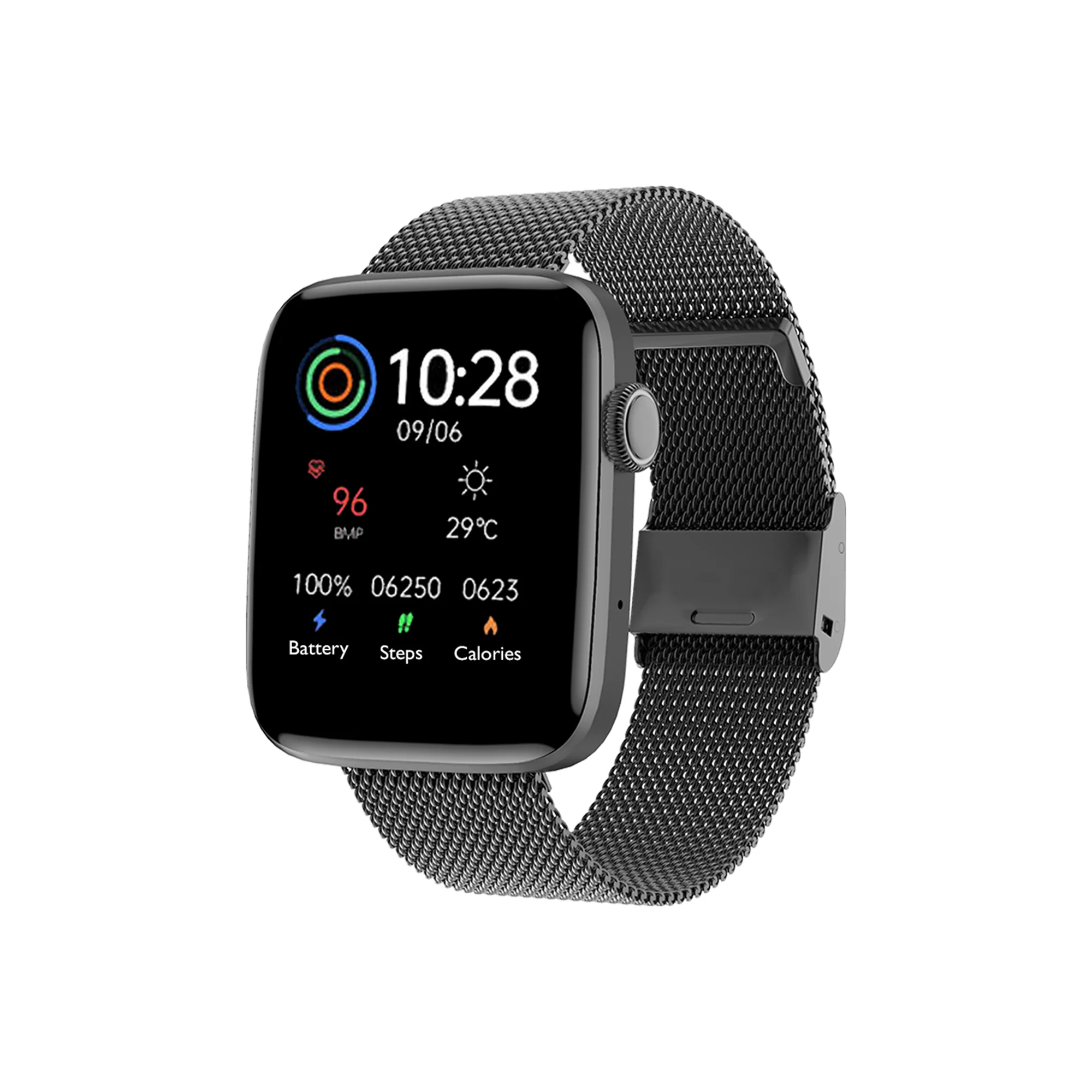 IZI Smart Calling Fitness Smartwatch | Ultra 3D Full Touch HD | Health Suite and Sports Tracking Mode | AI Voice Assistant | 200+ Watch Faces (Square + Grey Silicone) - Image 8
