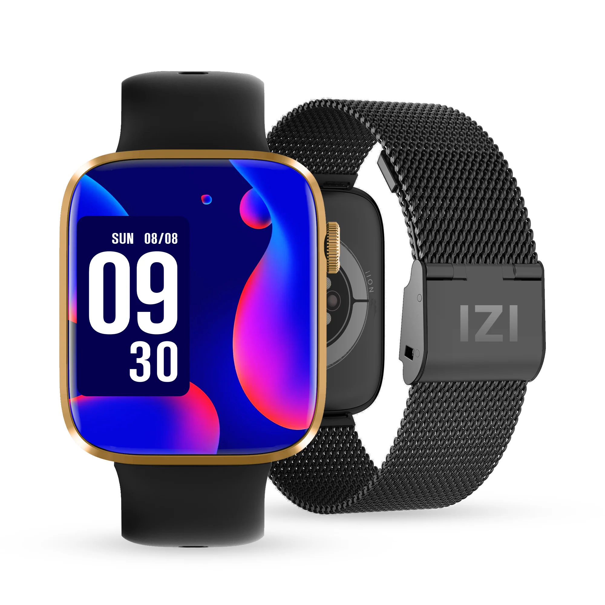 IZI Smart Pro with a 1.92" Retina Display, Bluetooth Calling, Always-On Display, AI Voice Assistant, Activity Tracker,ECG,SpO2,BP Monitoring, 5-Day Battery Life, and 2 Premium Interchangeable Straps. - Image 10