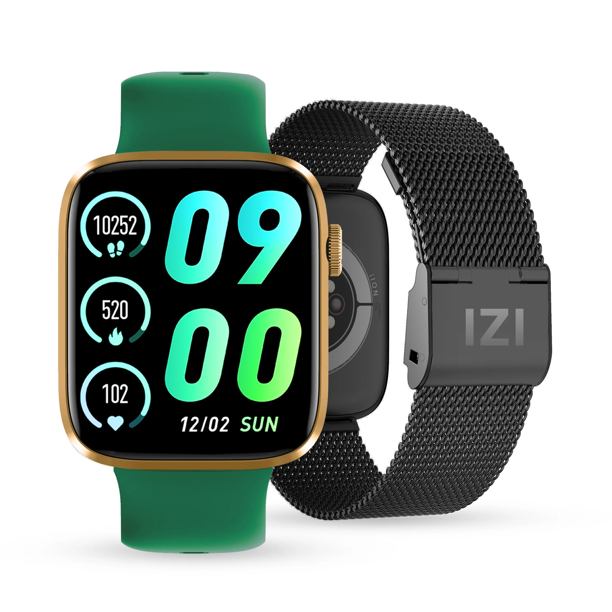 IZI Smart Pro with a 1.92" Retina Display, Bluetooth Calling, Always-On Display, AI Voice Assistant, Activity Tracker,ECG,SpO2,BP Monitoring, 5-Day Battery Life, and 2 Premium Interchangeable Straps. - Image 11