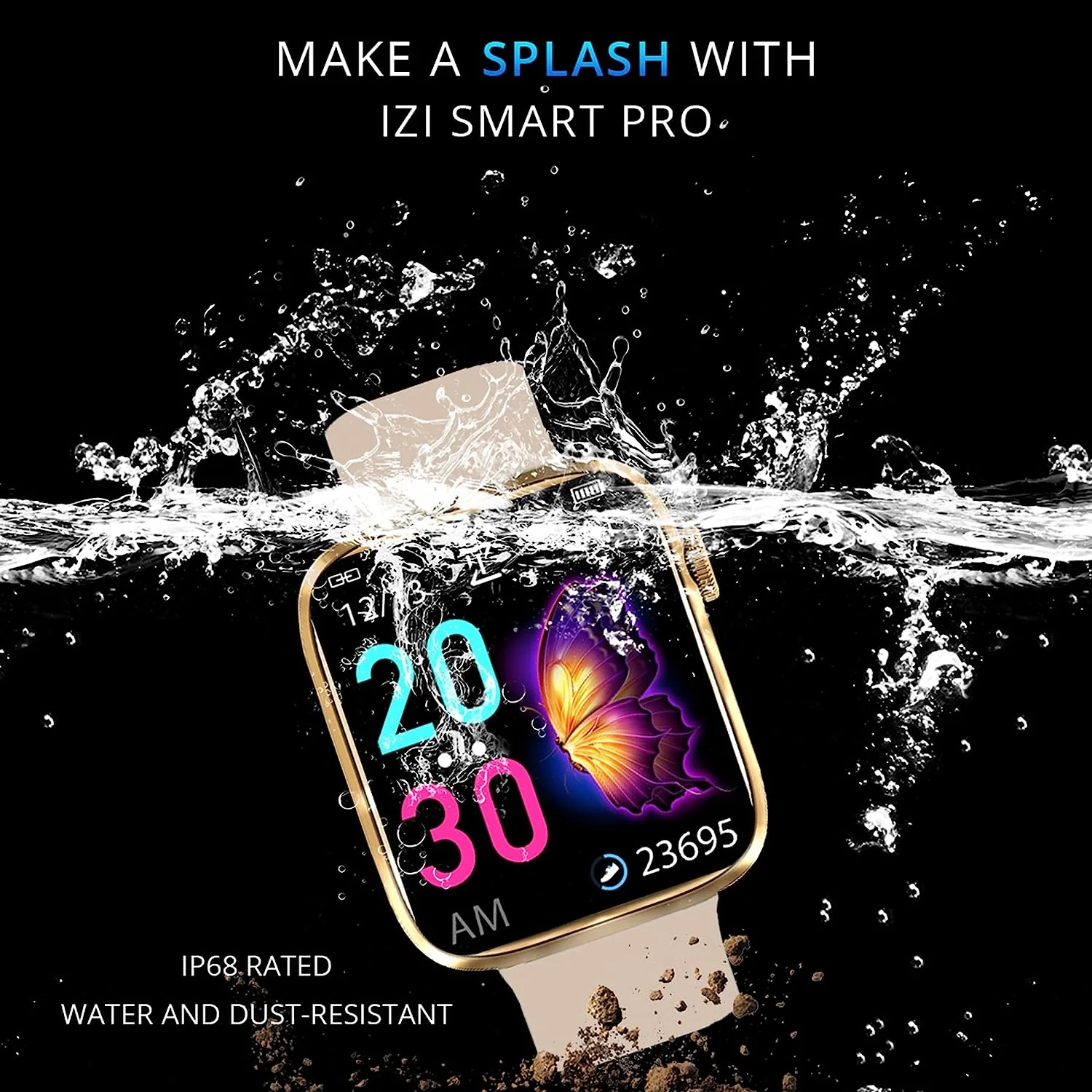 IZI Smart Pro with a 1.92" Retina Display, Bluetooth Calling, Always-On Display, AI Voice Assistant, Activity Tracker,ECG,SpO2,BP Monitoring, 5-Day Battery Life, and 2 Premium Interchangeable Straps. - Image 3