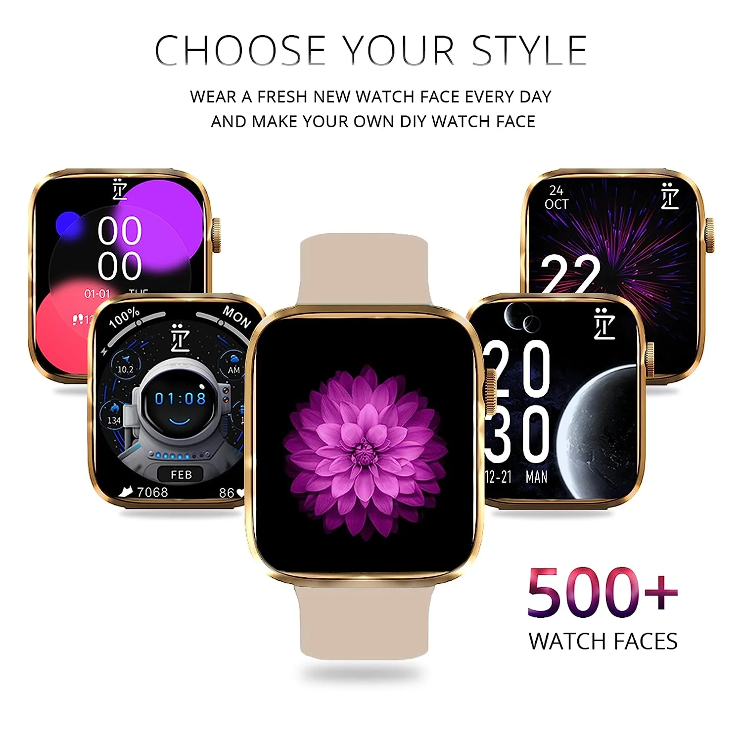 IZI Smart Pro with a 1.92" Retina Display, Bluetooth Calling, Always-On Display, AI Voice Assistant, Activity Tracker,ECG,SpO2,BP Monitoring, 5-Day Battery Life, and 2 Premium Interchangeable Straps. - Image 8