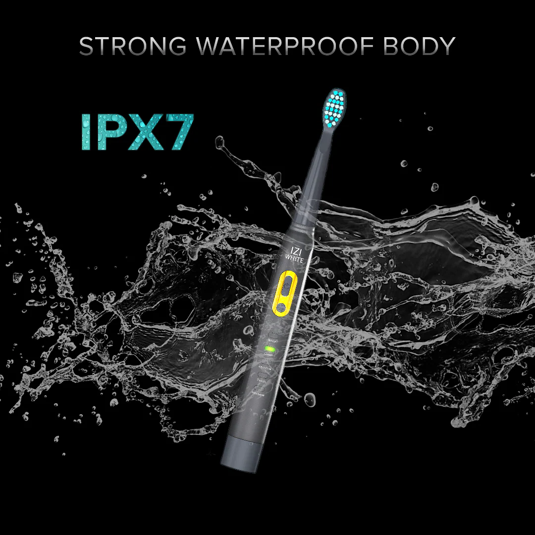 IZI White Ultra Sonic Whitening Electric Toothbrush | 360 Deep Clean | Electric Rechargeable Toothbrush for Adults | 40000 Stroke/Minute | 5 brushing modes | Smart Timer and 4 Brush Heads (Pack of 1) - Image 5