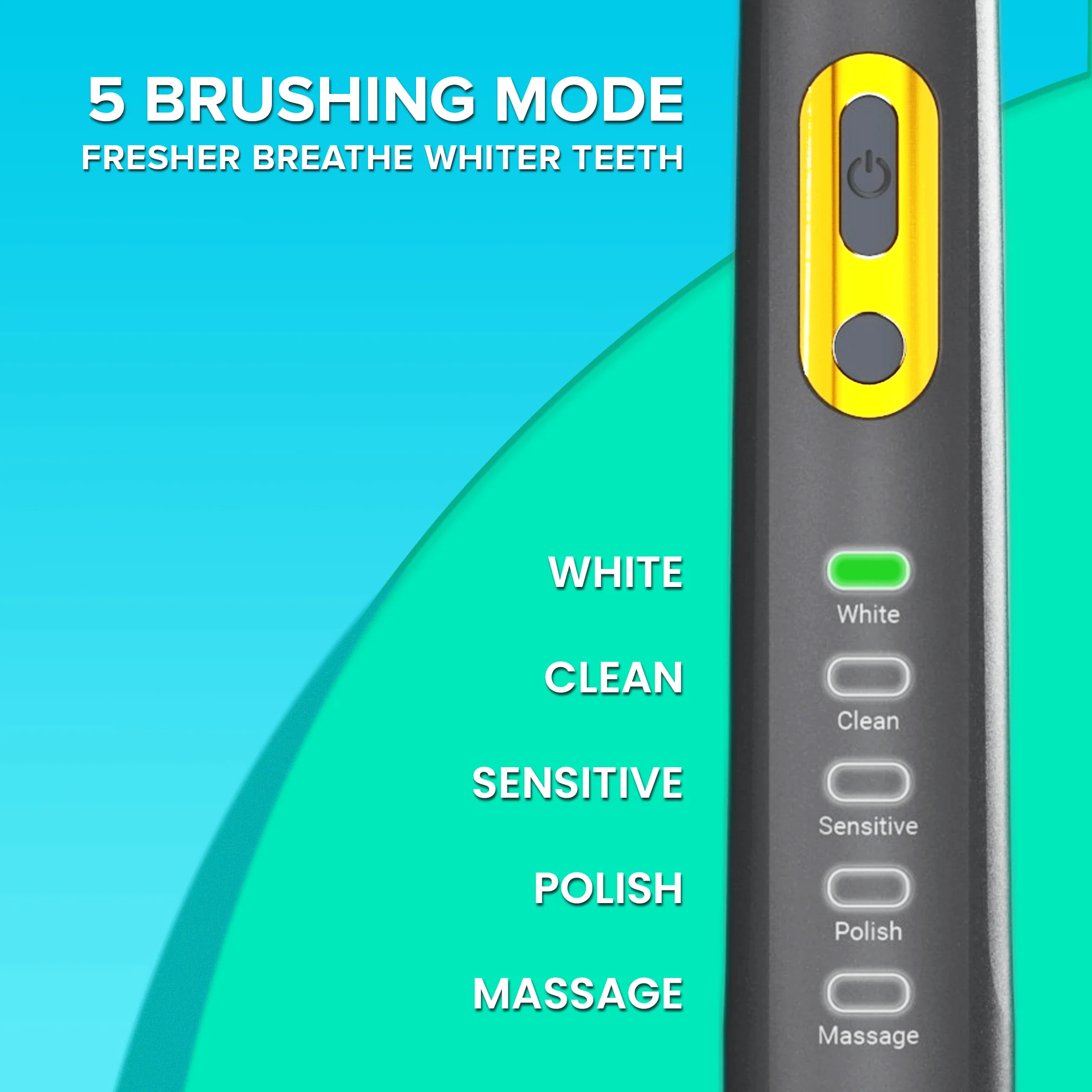 IZI White Ultra Sonic Whitening Electric Toothbrush | 360 Deep Clean | Electric Rechargeable Toothbrush for Adults | 40000 Stroke/Minute | 5 brushing modes | Smart Timer and 4 Brush Heads (Pack of 1) - Image 6