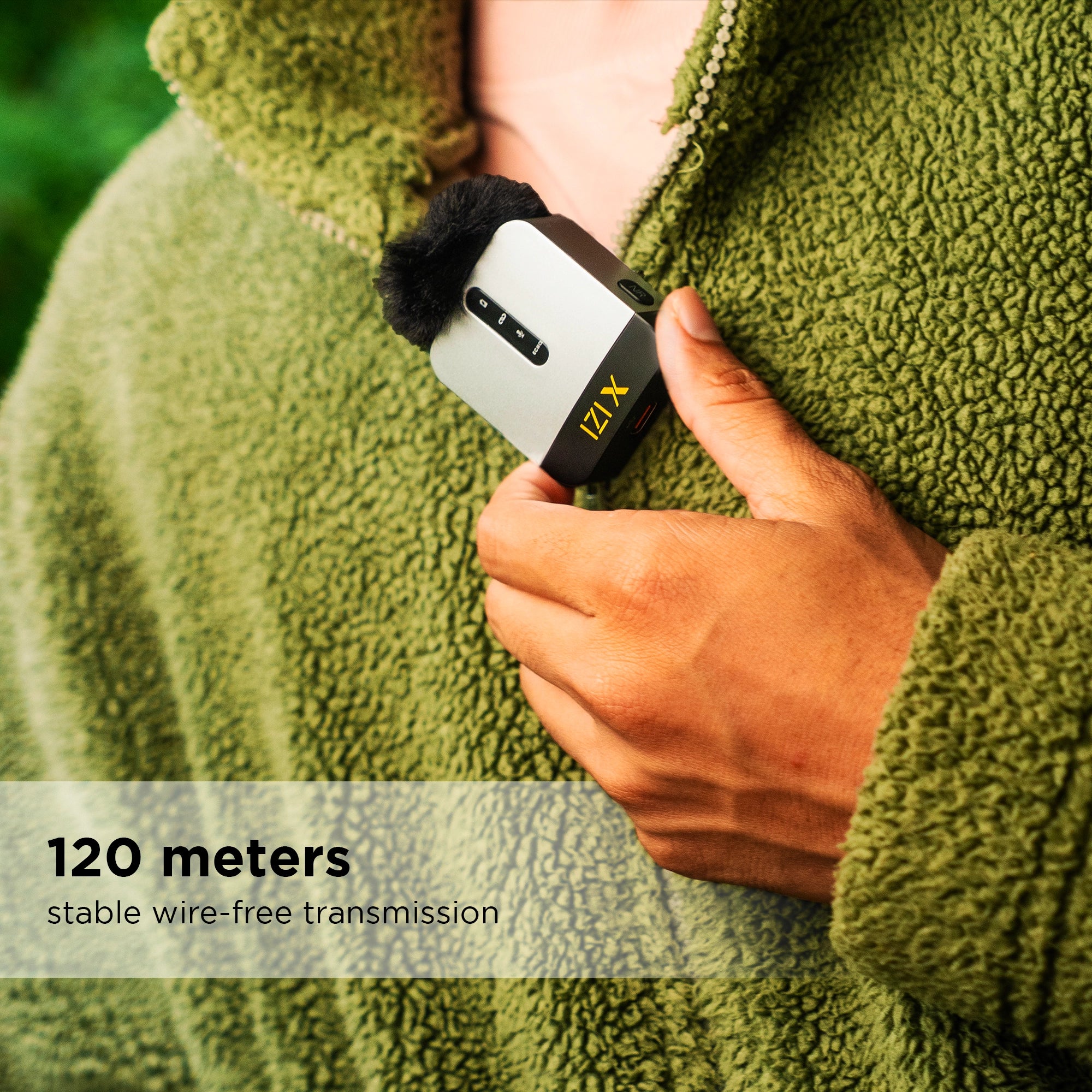 IZI X Dual Channel Wireless Microphone: 360° Omni, 120M Range, ANC, 15Hr Playback, Fast Charge - Image 5