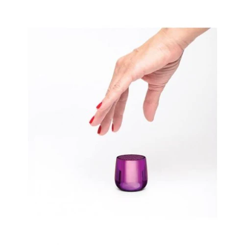 Lexon MINO+ 3W Mini Bluetooth Speaker, TWS & Selfie Remote (Metallic Purple) - Image 3