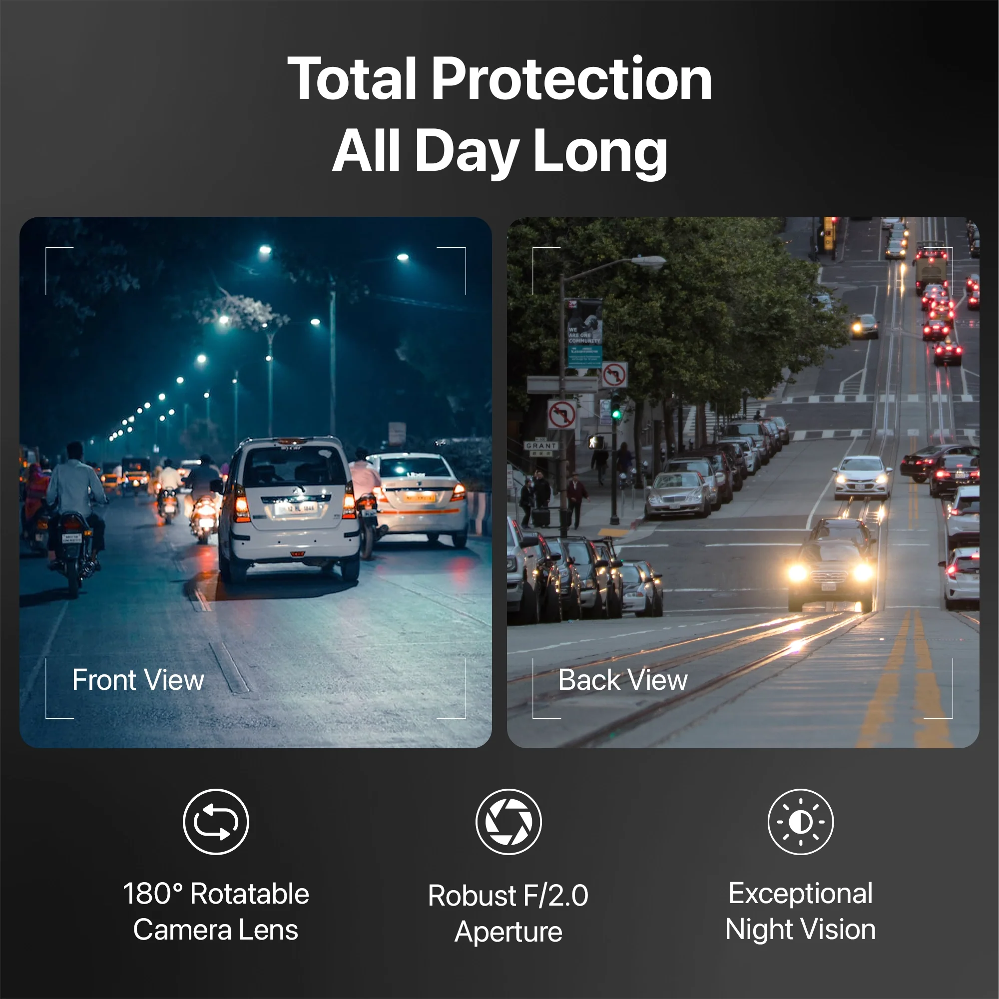 IZI Drive N700 5 MP Car Dashboard Camera, 2.5K, Night Vision, WiFi, 512GB Storage Support - Image 7