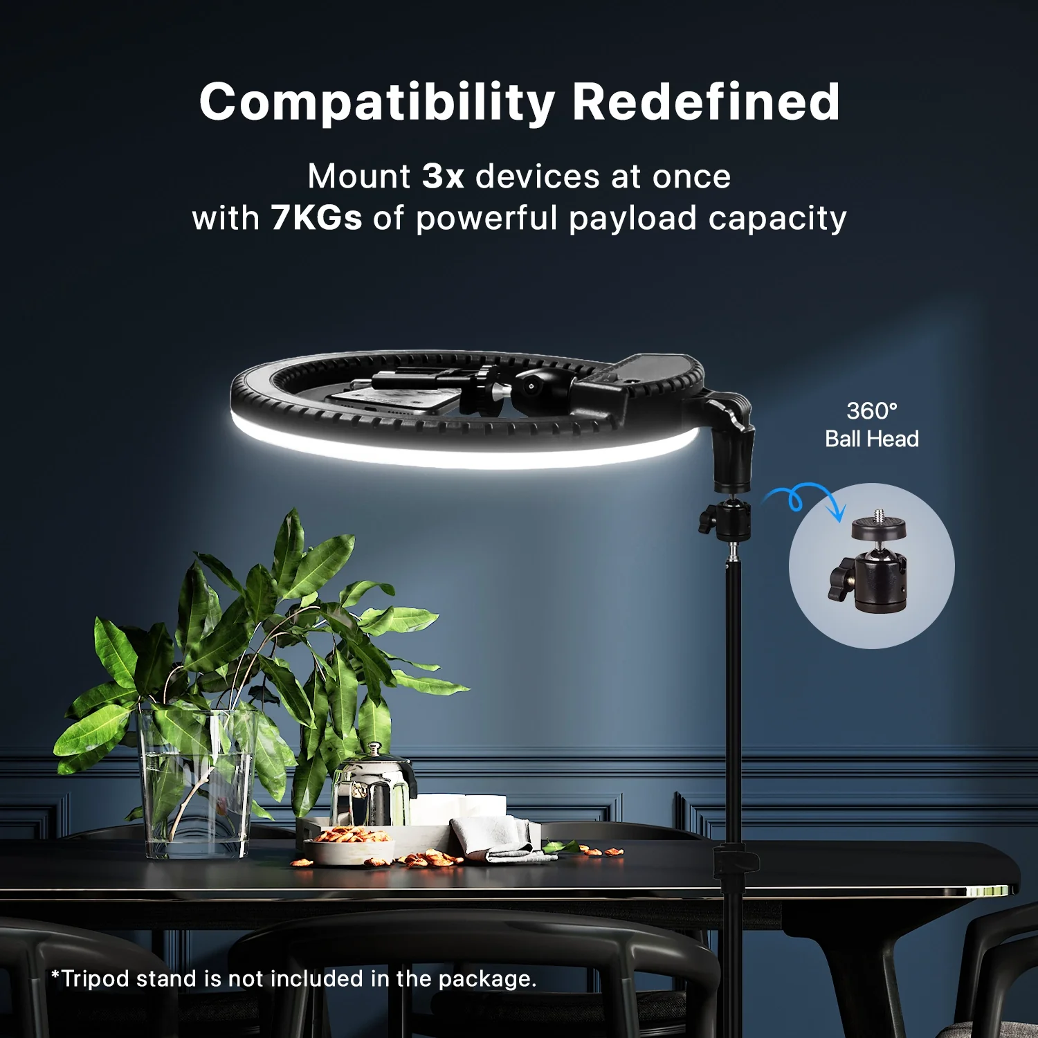 IZI RGB LED 18 Inch Ring Light, 28+ Multicolor Modes with Anti skid base for YouTube, Photo Video Shoots, Live Streaming, Makeup, iPhone/Android Phone & Camera Compatible, Without Tripod - Image 7